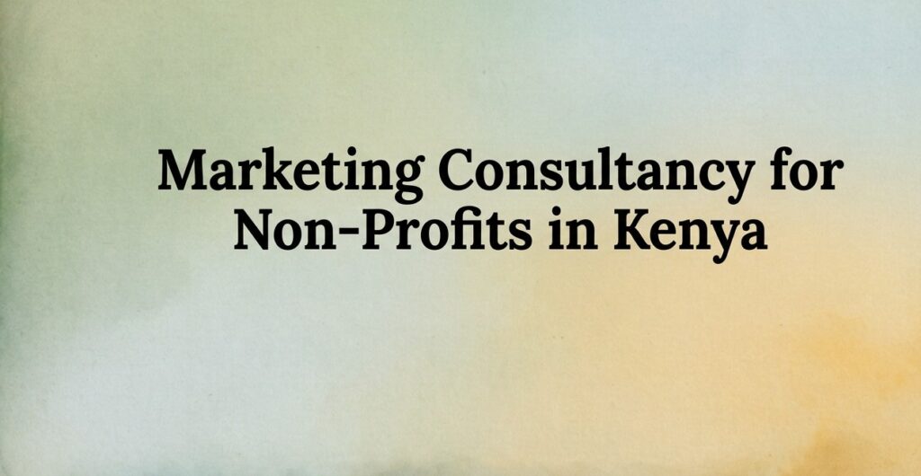 Marketing Consultancy for Non-Profits in Kenya